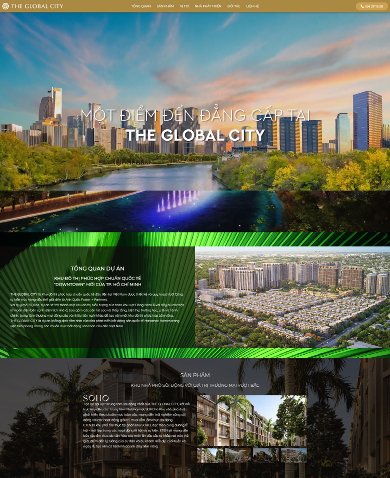 The Global City - Mẫu landing page chuyên nghiệp tại MyPro
